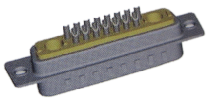 Coaxial D-SUB 17W2 MALE Solder Cup 